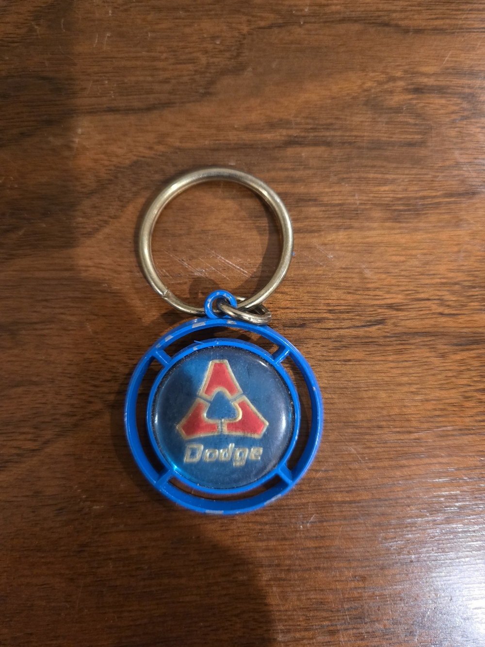 Dodge Blue and Red Logo Keychain - Men Accessories Key & Card Holders